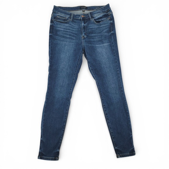 Judy Blue Womens 13/31 Skinny Jeans Stretch Denim Blue Mid Rise Classic Fit - Picture 1 of 5